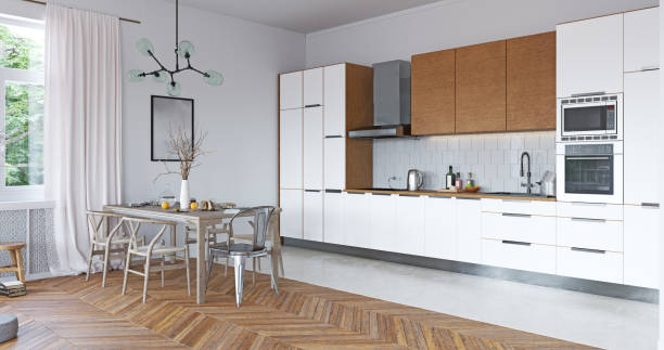 White cabinets for kitchen | Barrett Floors
